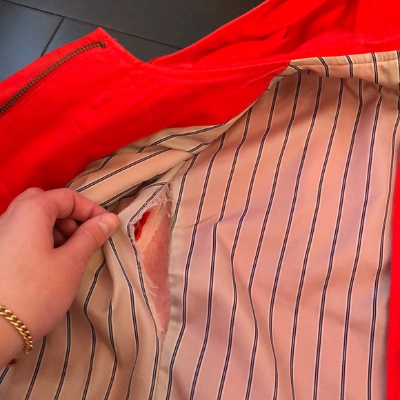 Banana Republic Corduroy Red Toggle Coat - Picture 11 of 13